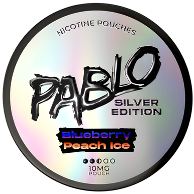 Pablo Silver Edition Blueberry Peach Ice Nicotine Pouches