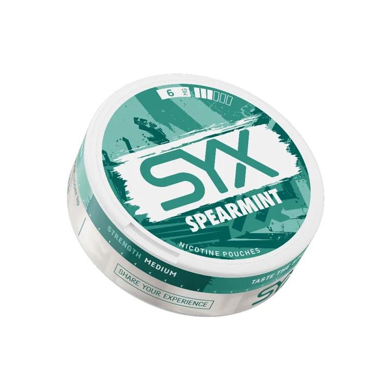 SYX Spearmint Nicotine Pouches