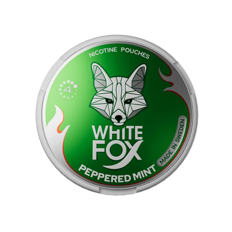 White Fox Peppered Mint Nicotine Pouches